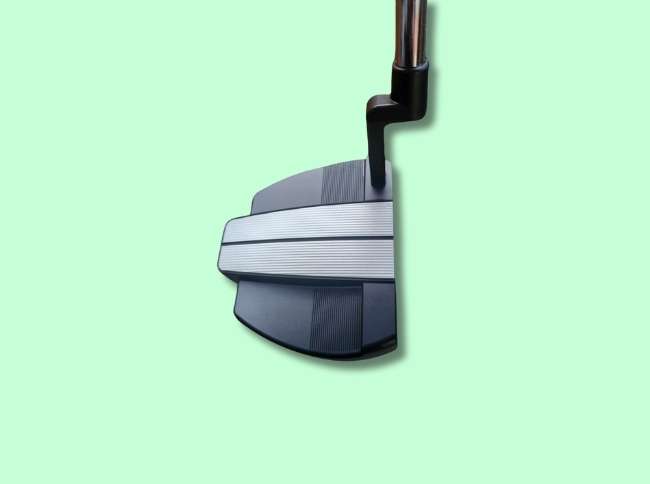 Black Hawk putter head from side angle