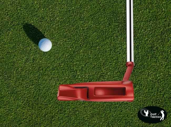 Side view showing Spider Putter’s sleek design