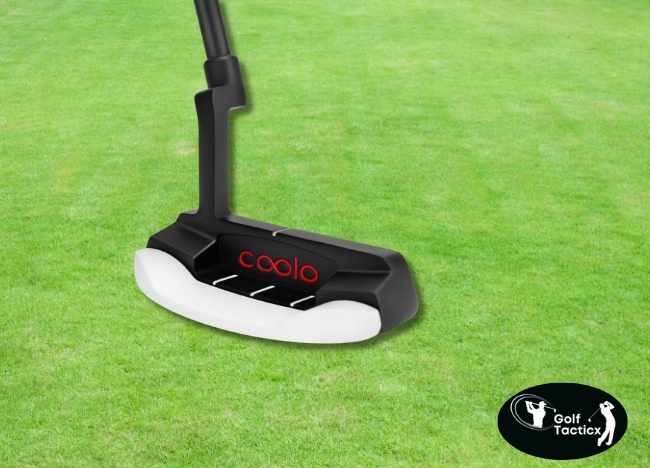 Angled view of COOLO Graphite Golf Putter