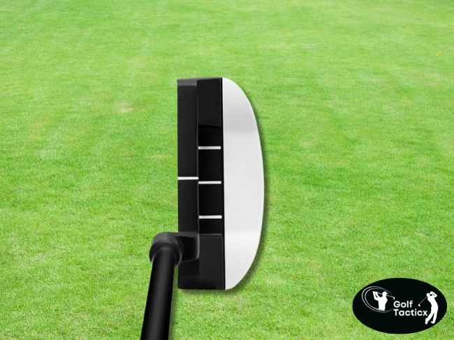 Front view of sleek COOLO Graphite Putter
