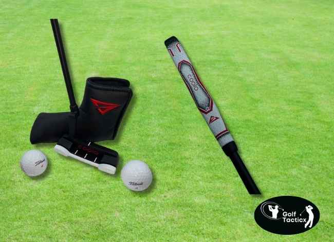 Top view showing COOLO Putter grip texture