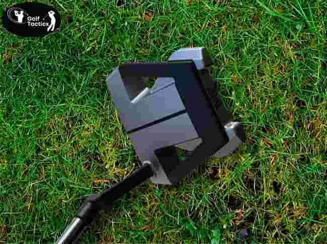 Milled face insert of putter.