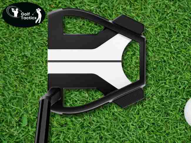 TaylorMade Golf Spider X Putter top view on grass